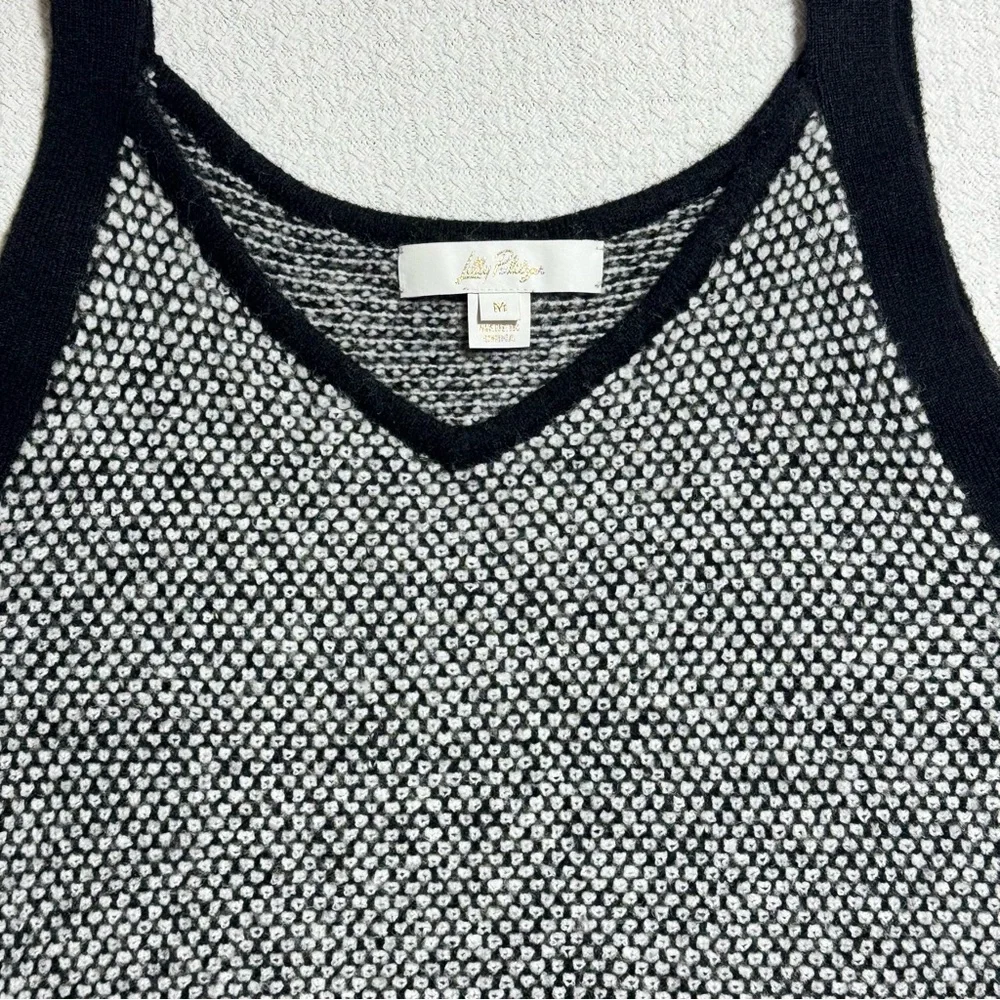 Lilly Pulitzer Cormac Sweater Set Black and White Cardigan Matching Tank Size M - Picture 10 of 12